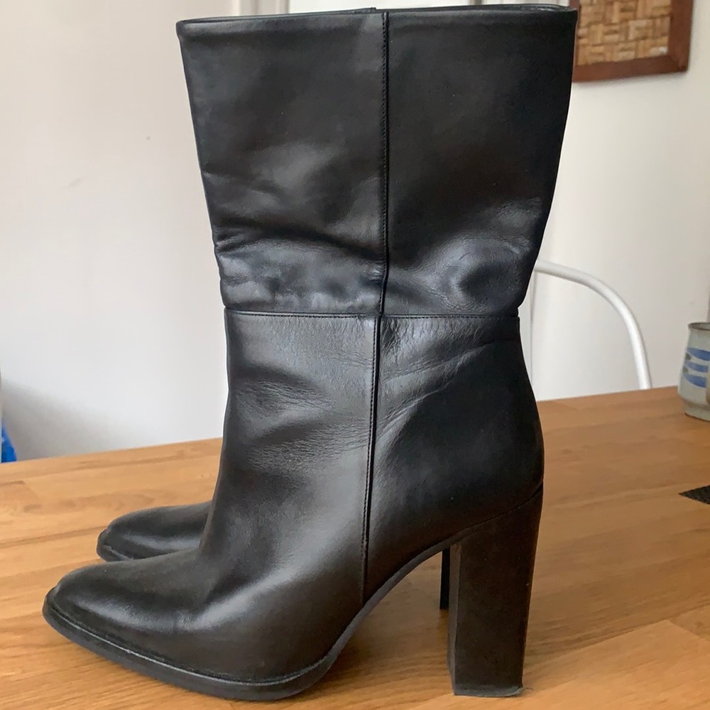 Massimo Dutti leather boots size 8 (39)